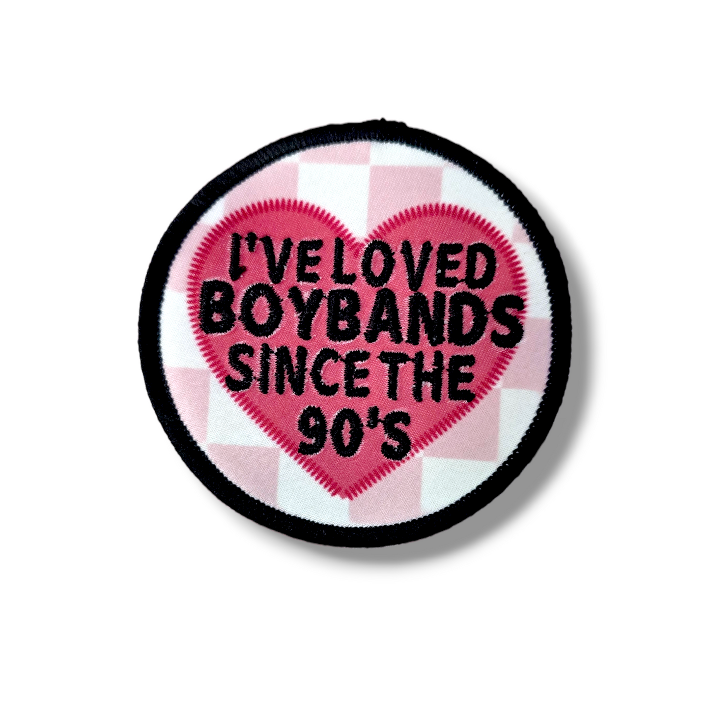 I've loved boybands since the 90s iron on patch