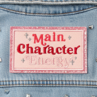 Main Character Energy iron on patch