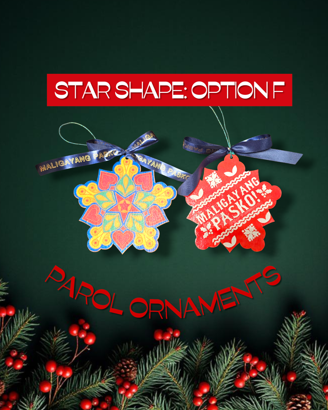 PAROL STAR SHAPE ORNAMENTS