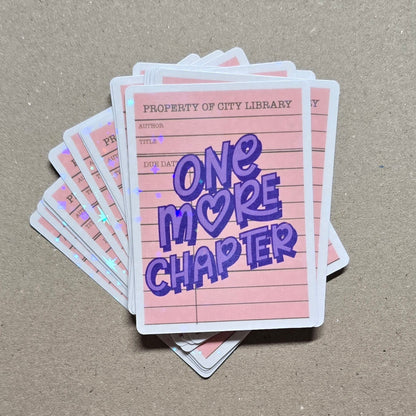 ONE MORE CHAPTER LIBRARY Stickers