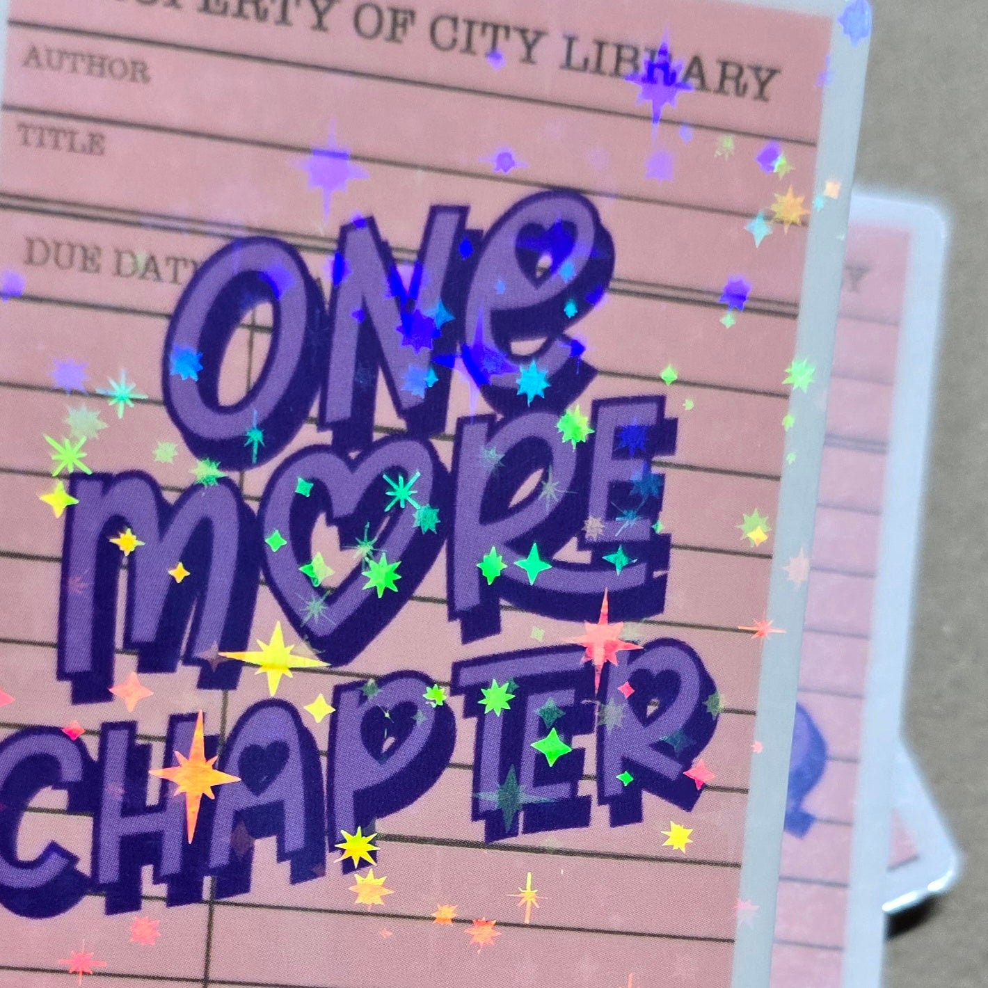 ONE MORE CHAPTER LIBRARY Stickers