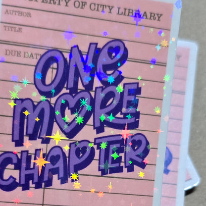 ONE MORE CHAPTER LIBRARY Stickers