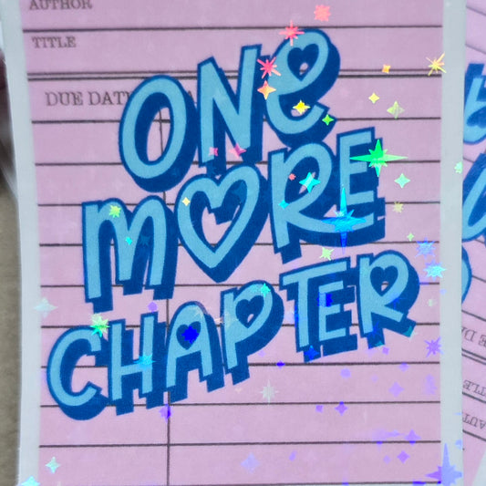 ONE MORE CHAPTER LIBRARY Stickers