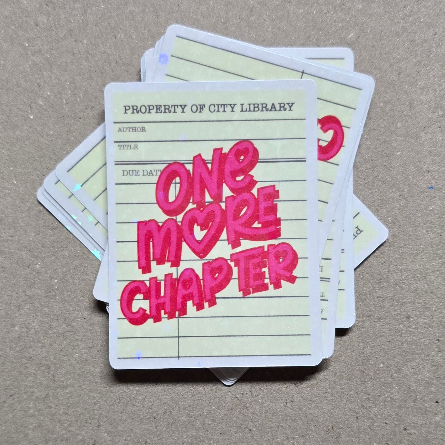 ONE MORE CHAPTER LIBRARY Stickers