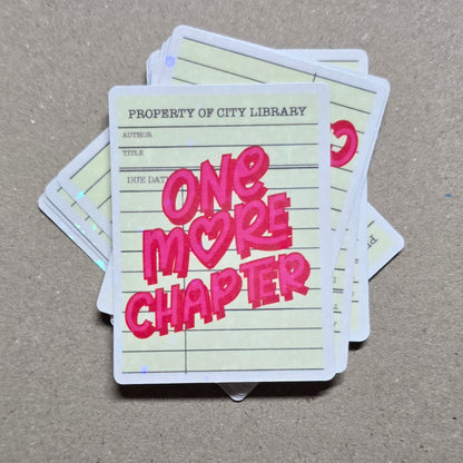 ONE MORE CHAPTER LIBRARY Stickers