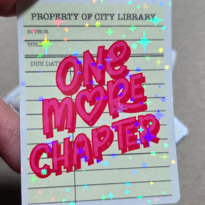 ONE MORE CHAPTER LIBRARY Stickers