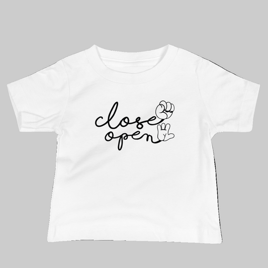 CLOSE OPEN HANDS BABY TEE