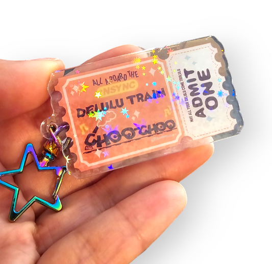 DELULU TRAIN TICKET SET