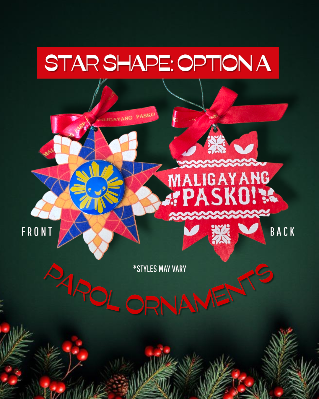 PAROL STAR SHAPE ORNAMENTS
