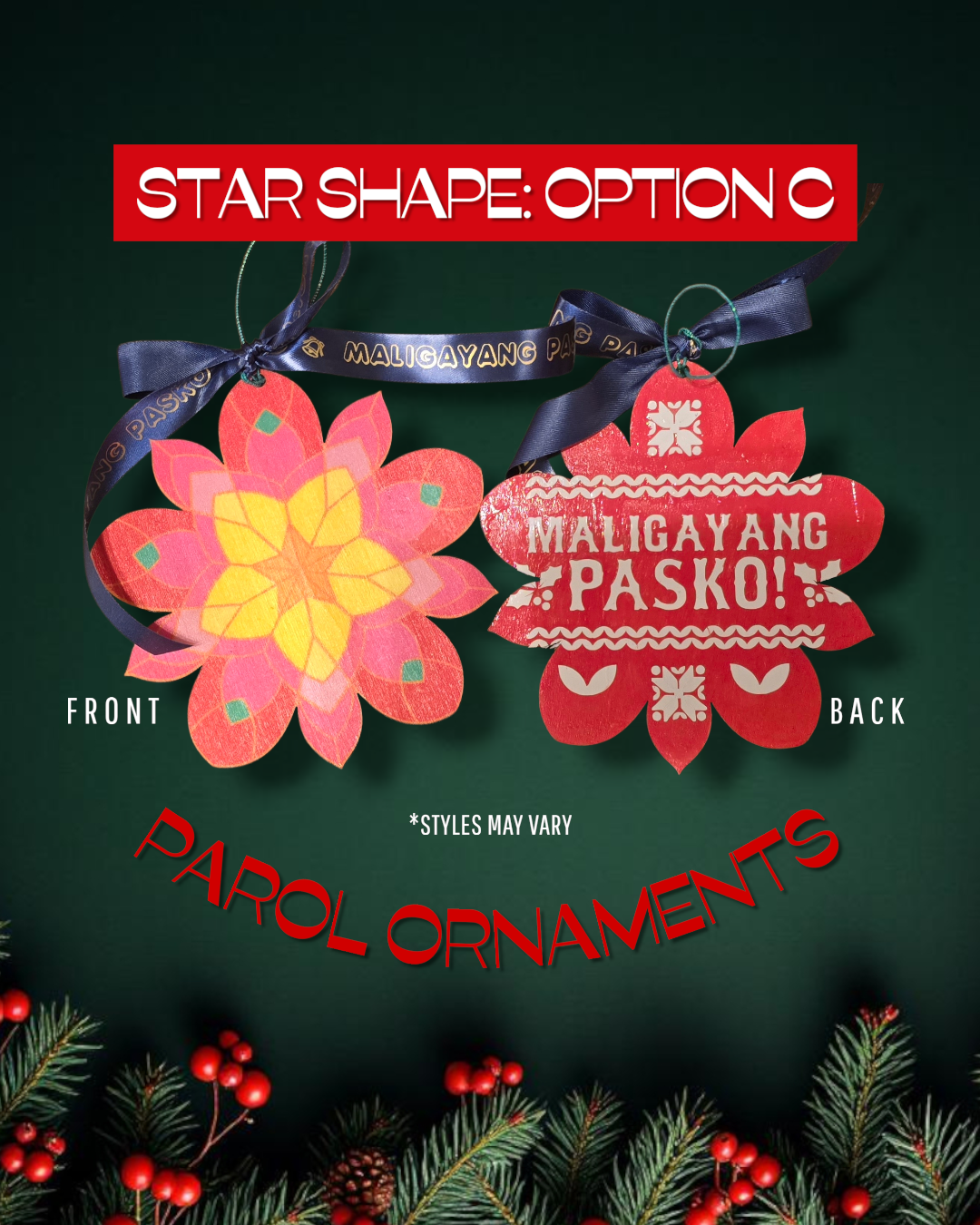 PAROL STAR SHAPE ORNAMENTS