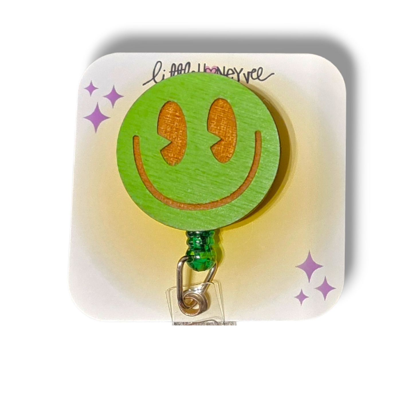 HAPPY FACE ID Badge Reels