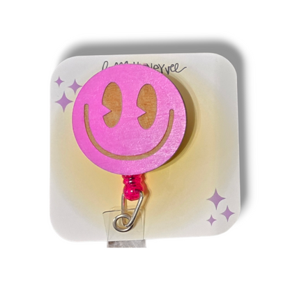 HAPPY FACE ID Badge Reels