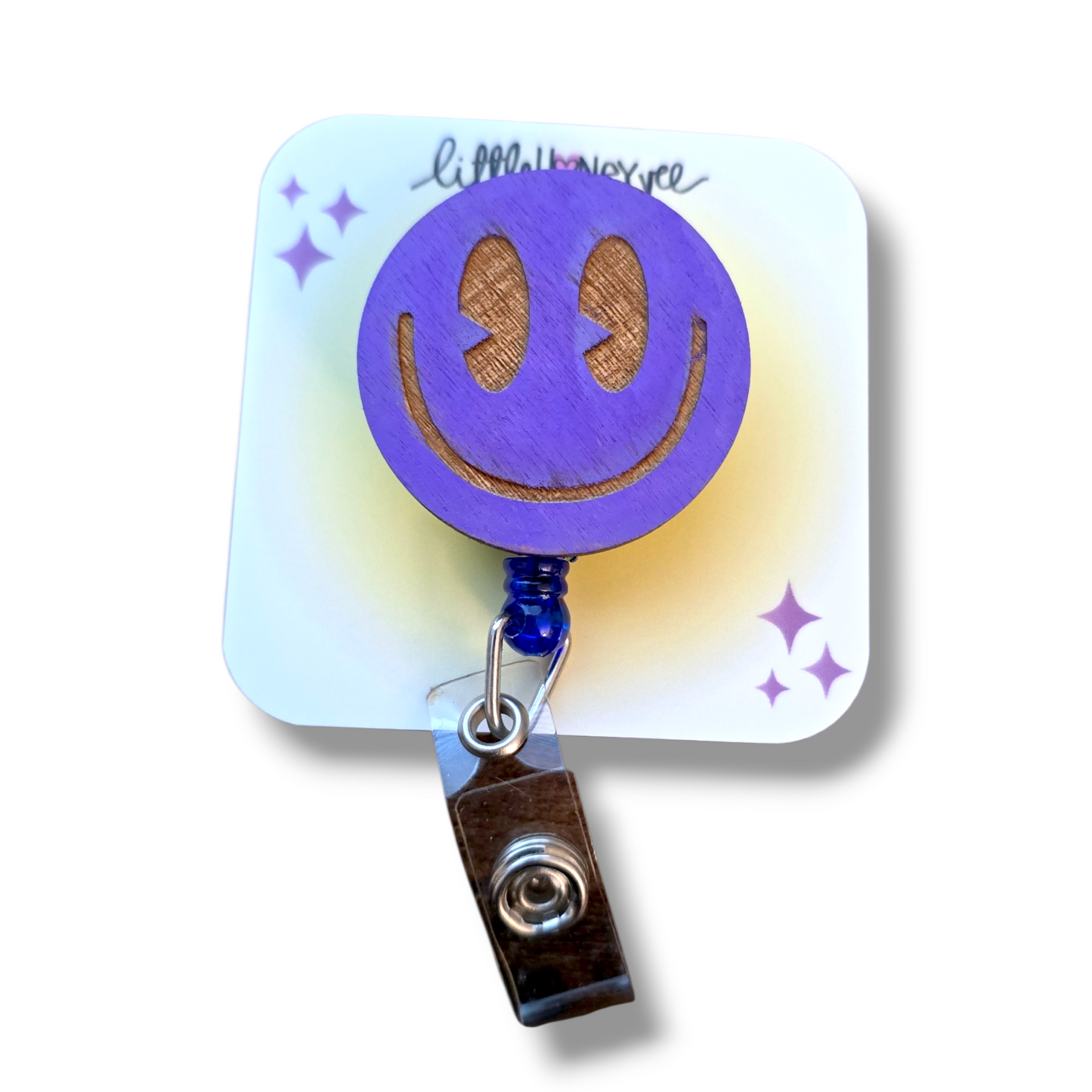 HAPPY FACE ID Badge Reels