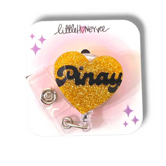 Pinay Heart ID Badge Reel