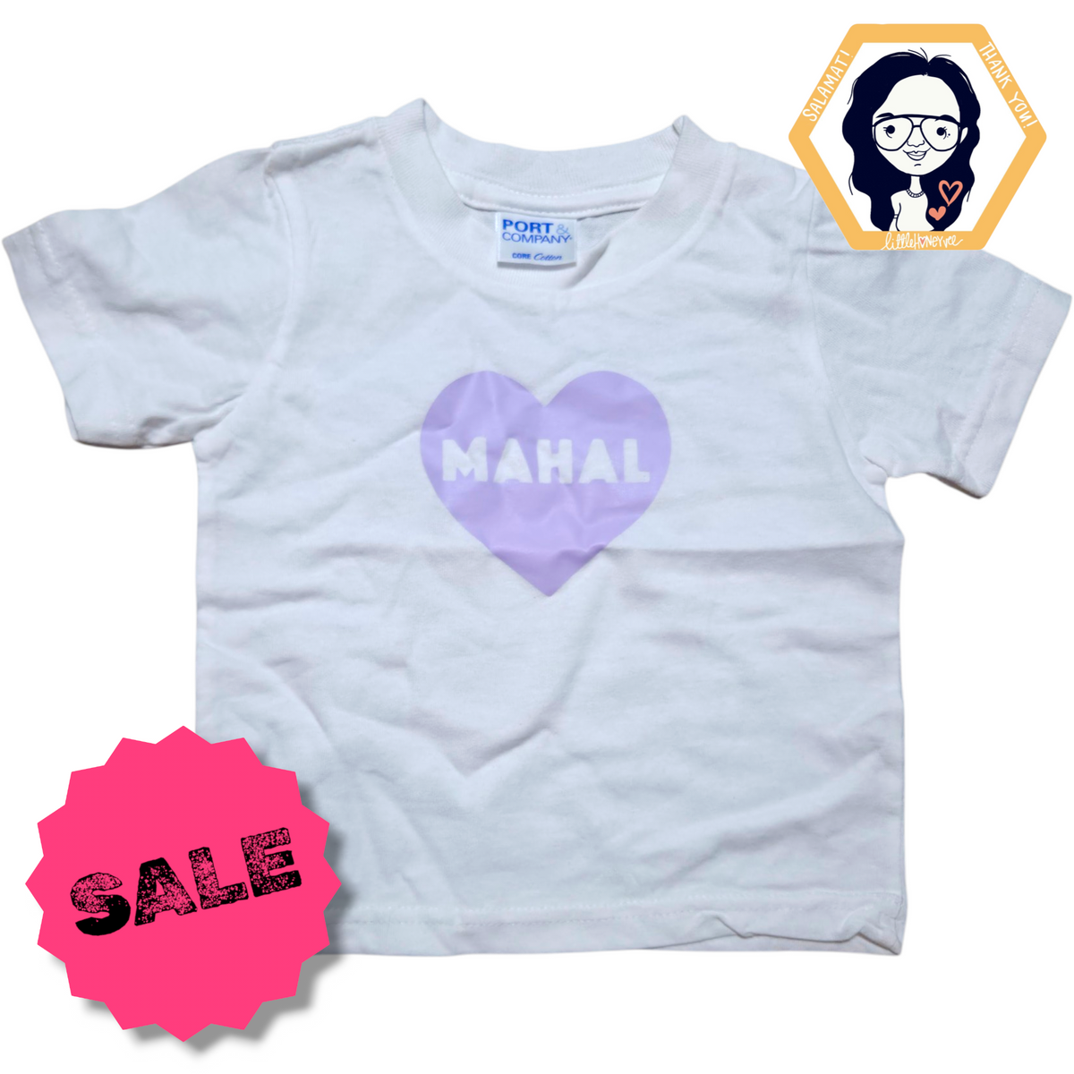 Mahal Kita White BABY TEE