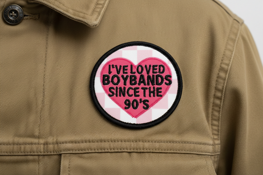 I've loved boybands since the 90s iron on patch
