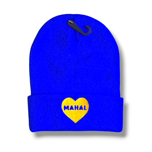 MAHAL Cuffed Beanie - Blue/Yellow