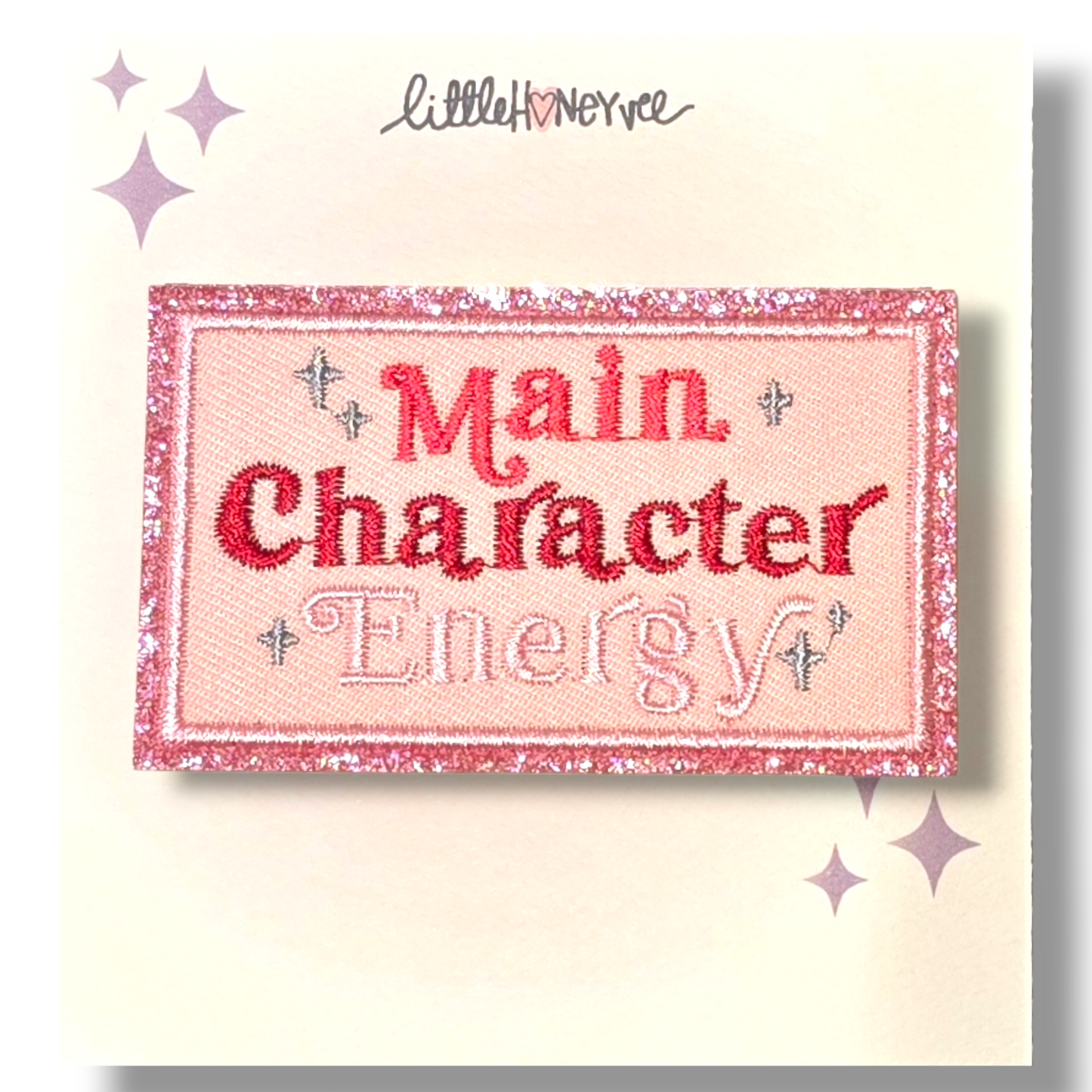 Main Character Energy iron on patch