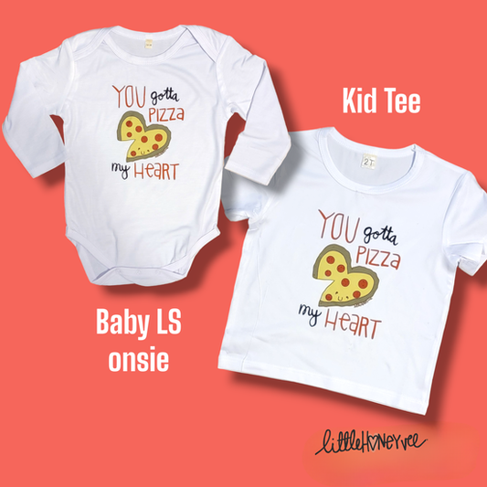 Pizza my Heart Tee- Onsies