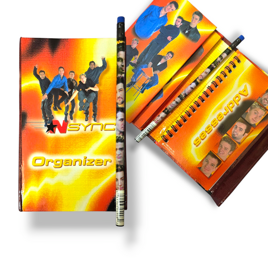 VINTAGE *NSYNC ORGANIZER & PENCIL SET