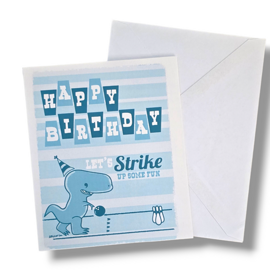 Happy Birthday bowling Card