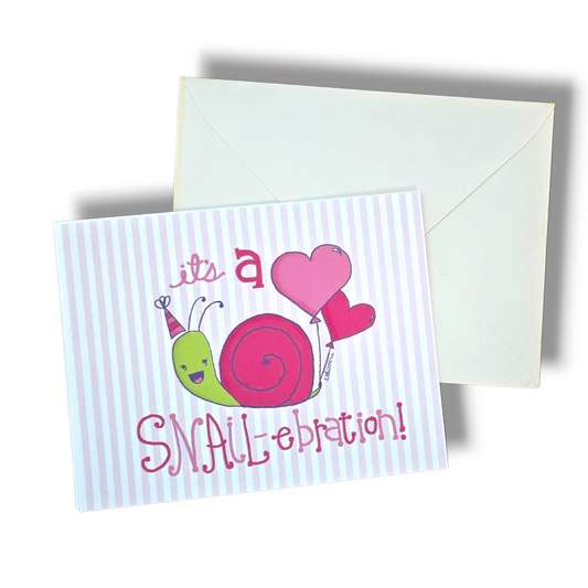 It's a Snail-ebration Card