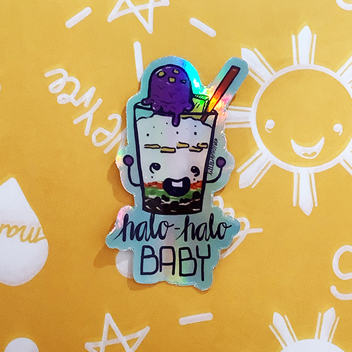 HALO-HALO BABY STICKER