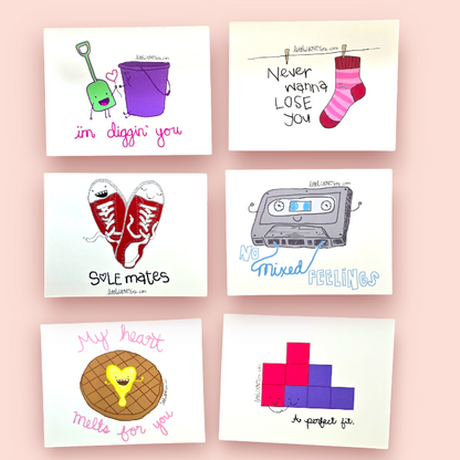 Love You Postcard Set