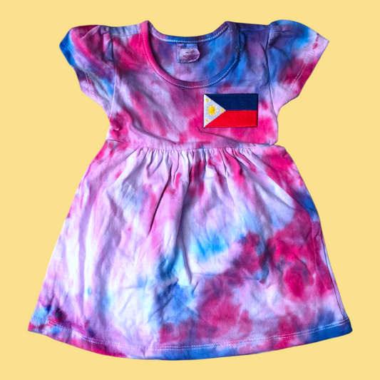 $ALE TIE DYE PI FLAG DRESS