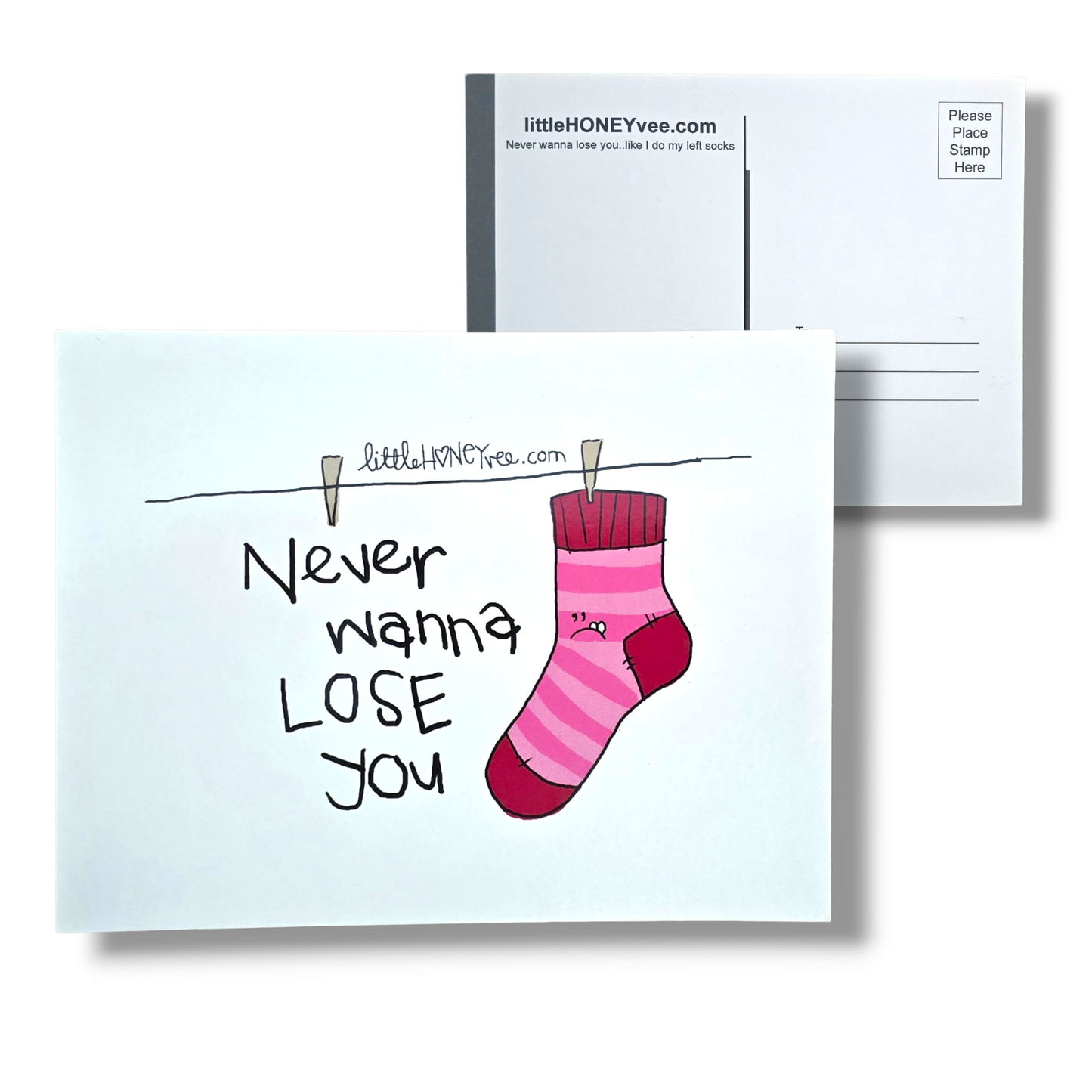 Never wanna lose you postcard