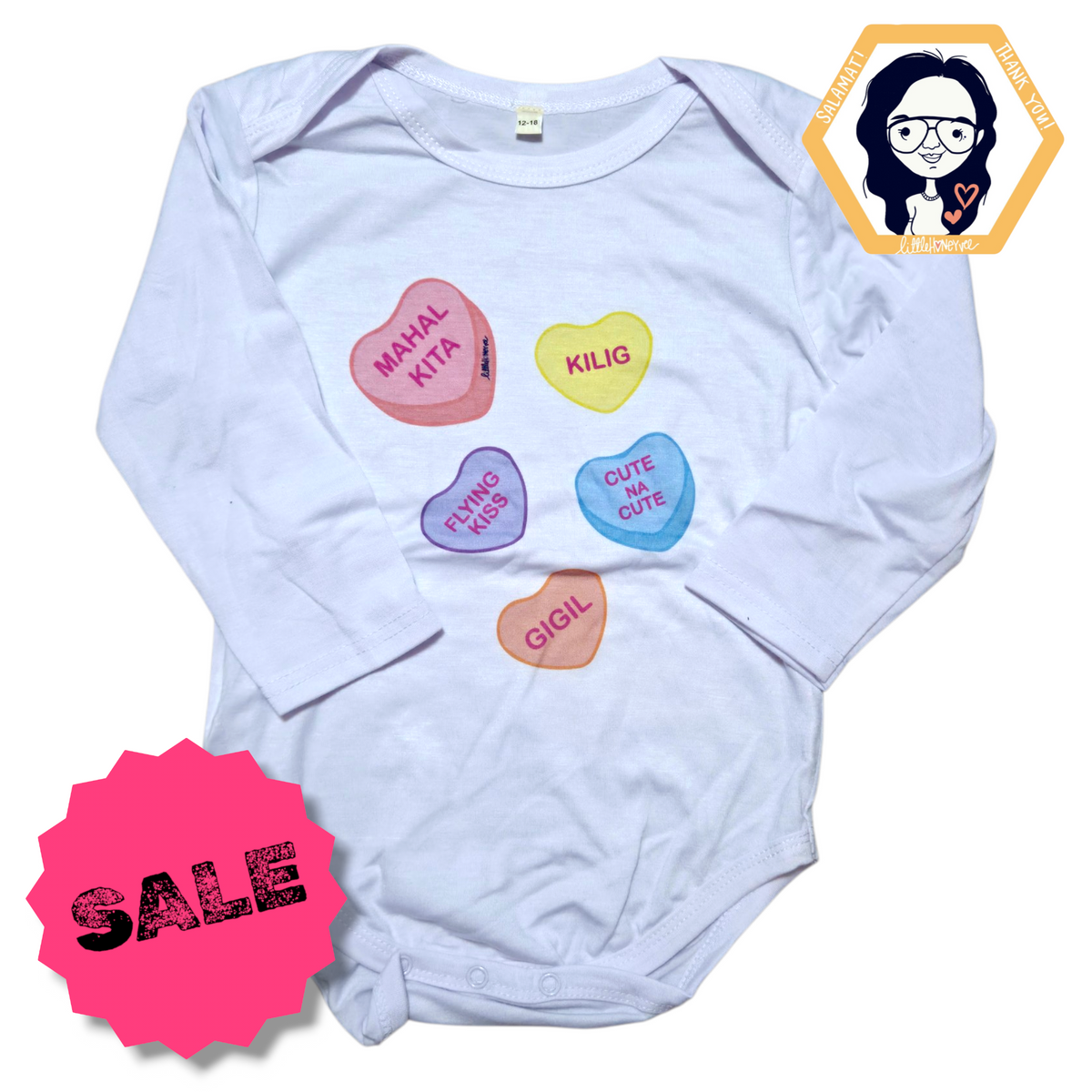 $ALE Tagalog convo Hearts onsie